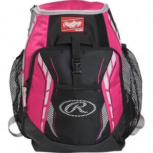NEW RAWLINGS youth practical backpack in pink